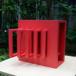 《Korridor /Red》 2017　 合板／アクリル 53W×48.5D×52H cm